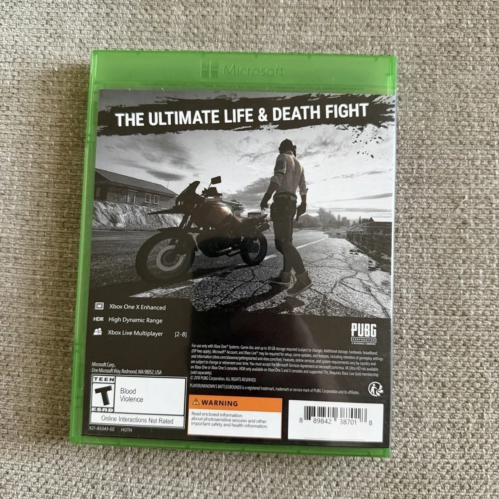 PUBG‎ PlayerUnknowns Battlegrounds Xbox One Complete w Case Disc Insert